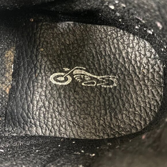 River Road Chunky Motorcycle Booties Size 6 Black Leather Double Zip Biker Boots - Picture 9 of 15